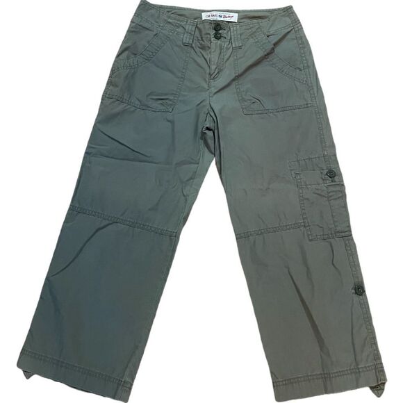GH Bass - Heritage Khaki Green Capri Pants - Size 4 - Picture 1 of 4